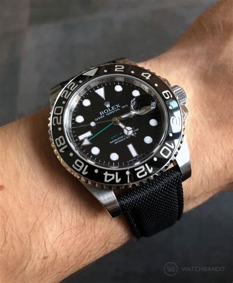 rolex gmt canvas strap|Rolex gmt master 2 strap.